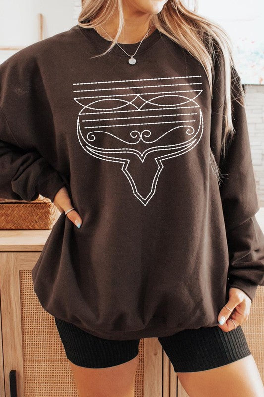 Western Boot Stitch | Sweatshirt