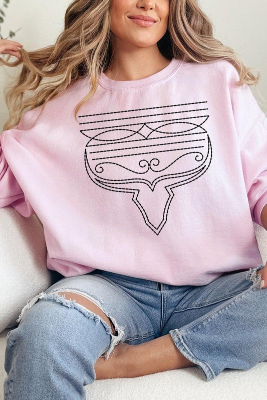 Western Boot Stitch | Sweatshirt