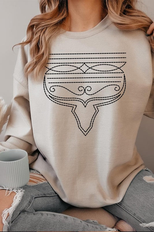 Western Boot Stitch | Sweatshirt