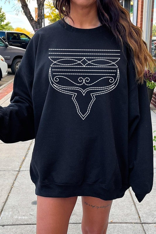 Western Boot Stitch | Sweatshirt