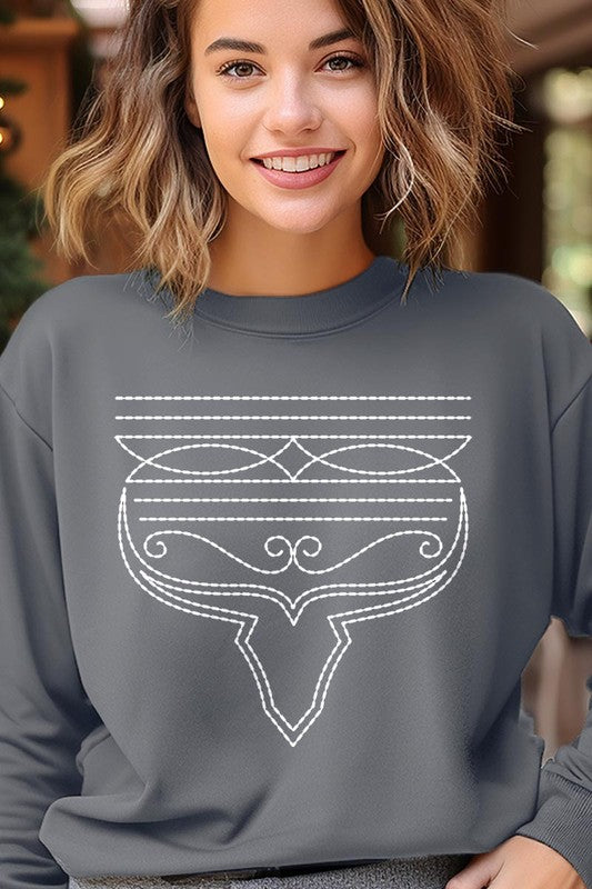 Western Boot Stitch | Sweatshirt