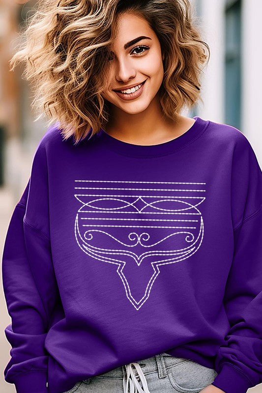Western Boot Stitch | Sweatshirt