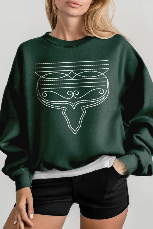 Western Boot Stitch | Sweatshirt