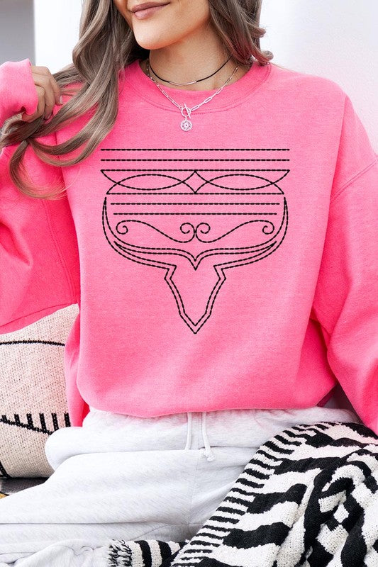 Western Boot Stitch | Sweatshirt