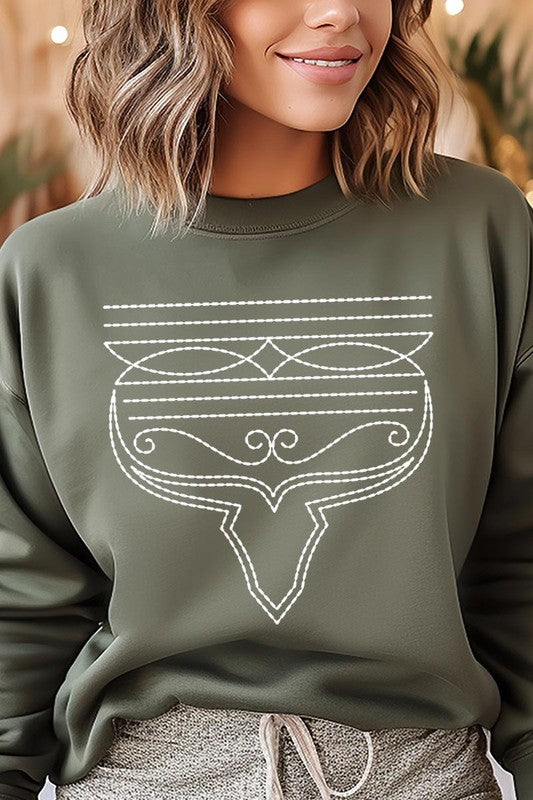 Western Boot Stitch | Sweatshirt