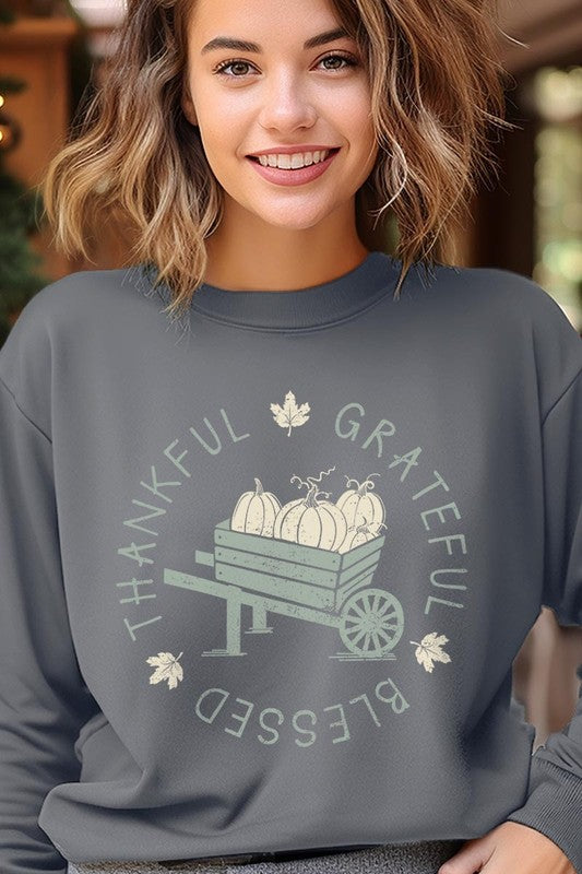 Thankful Grateful Blessed | Sweatshirt