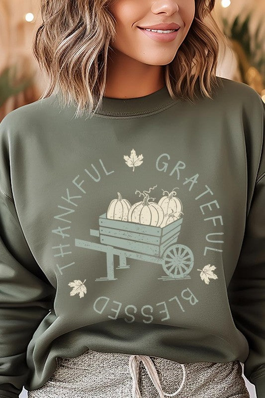Thankful Grateful Blessed | Sweatshirt
