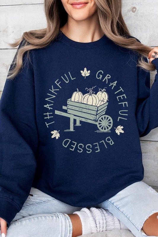 Thankful Grateful Blessed | Sweatshirt