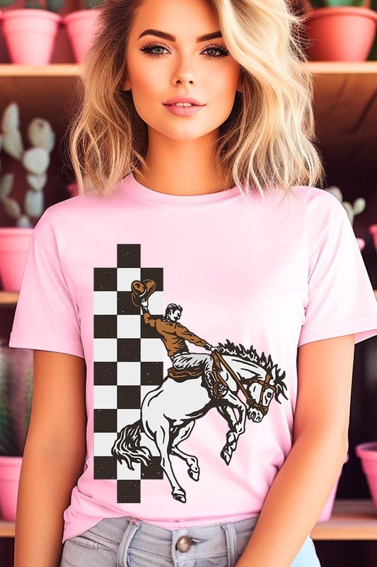 Cowboy Checkered | Graphic Tee