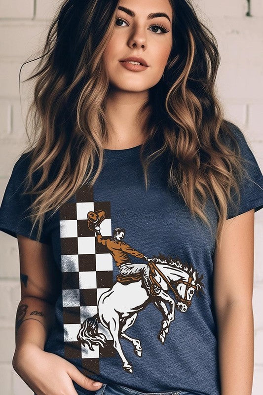 Cowboy Checkered | Graphic Tee