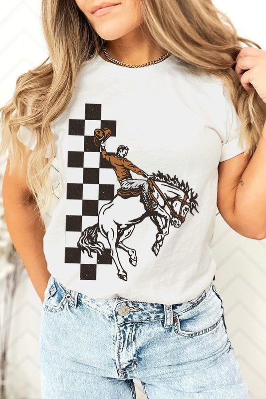 Cowboy Checkered | Graphic Tee
