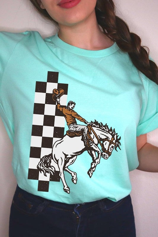 Cowboy Checkered | Graphic Tee