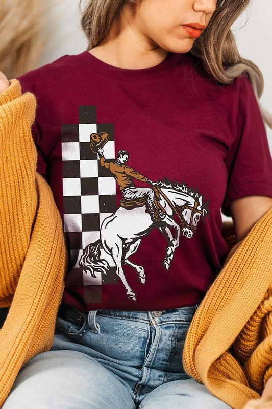 Cowboy Checkered | Graphic Tee