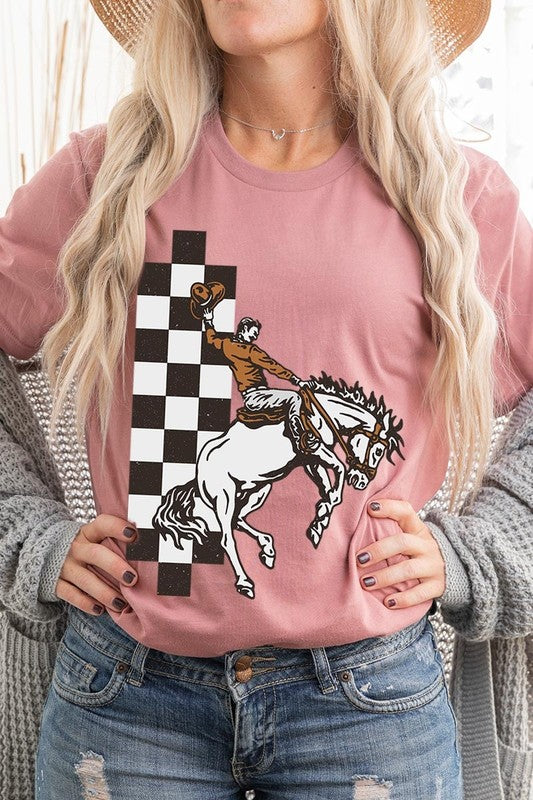 Cowboy Checkered | Graphic Tee