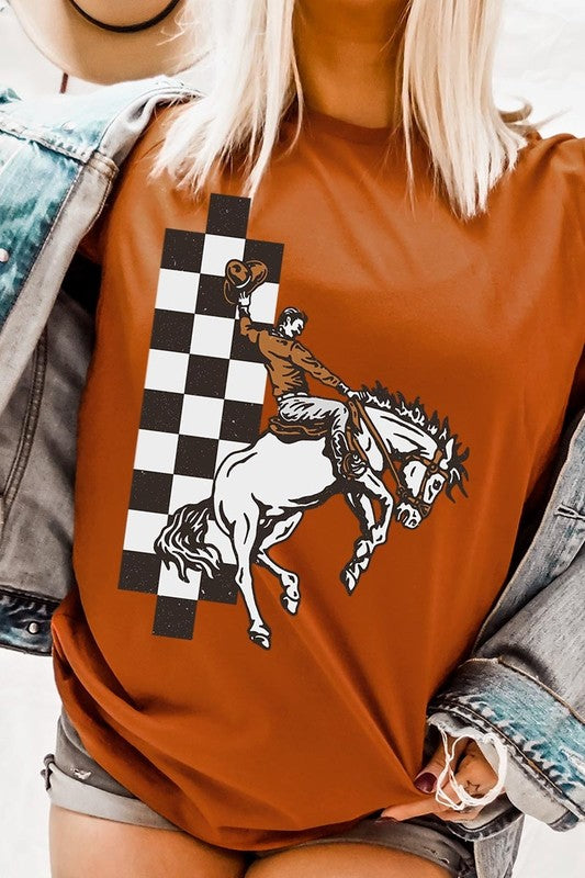 Cowboy Checkered | Graphic Tee