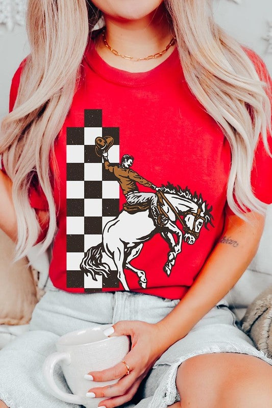 Cowboy Checkered | Graphic Tee