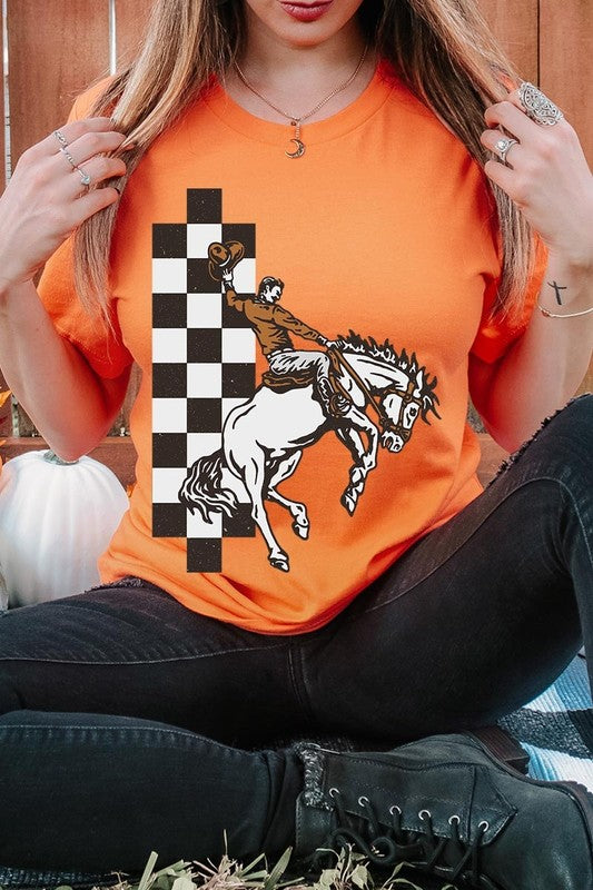 Cowboy Checkered | Graphic Tee