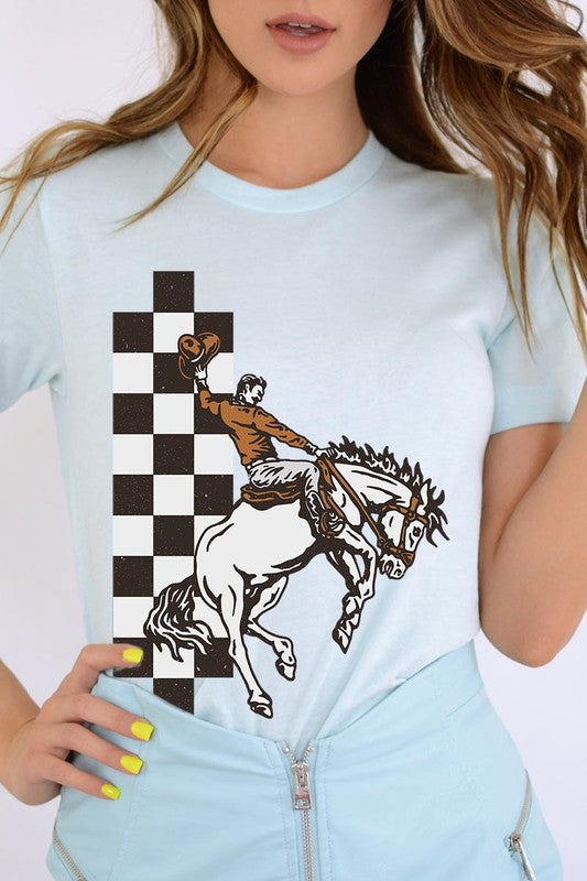 Cowboy Checkered | Graphic Tee