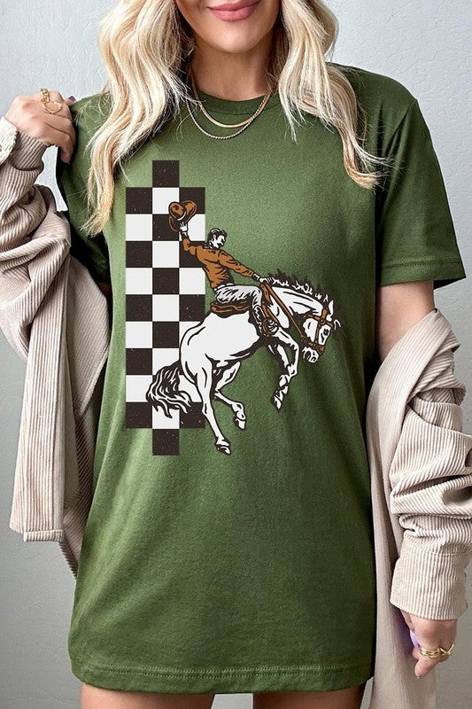 Cowboy Checkered | Graphic Tee