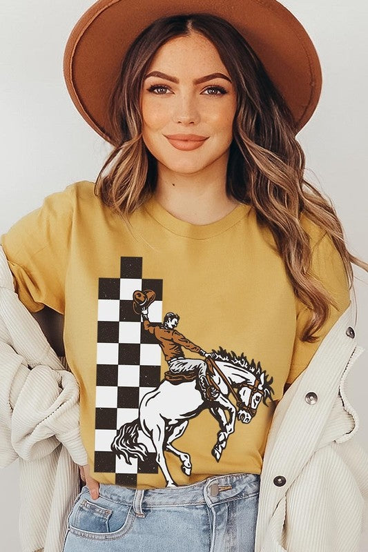 Cowboy Checkered | Graphic Tee