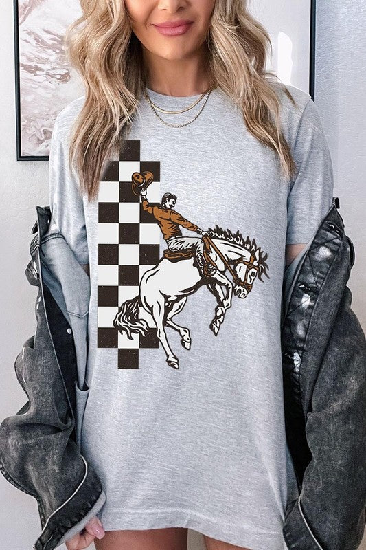 Cowboy Checkered | Graphic Tee