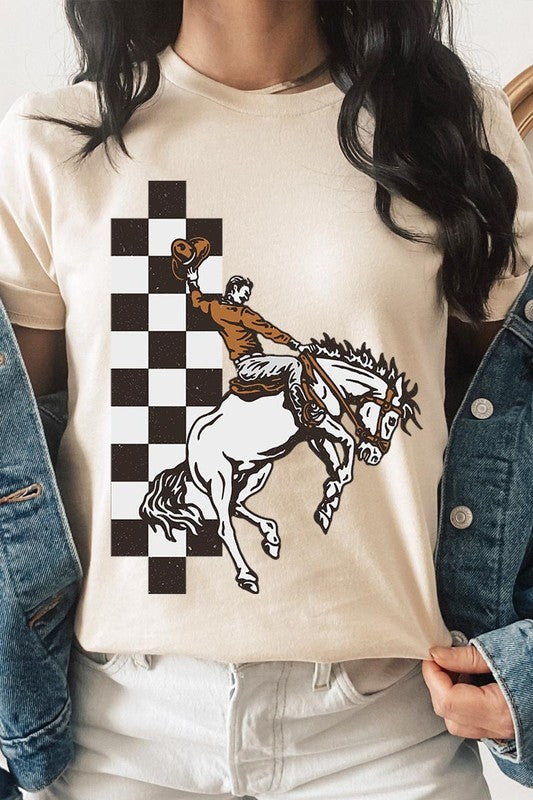 Cowboy Checkered | Graphic Tee