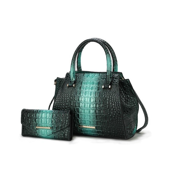 Bently Croc-Embossed | Tote Set