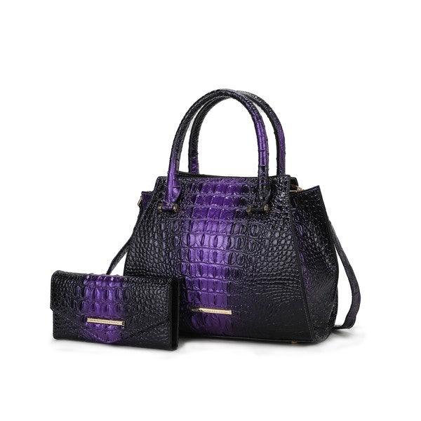 Bently Croc-Embossed | Tote Set