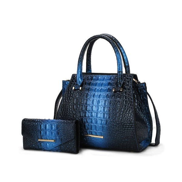 Bently Croc-Embossed | Tote Set