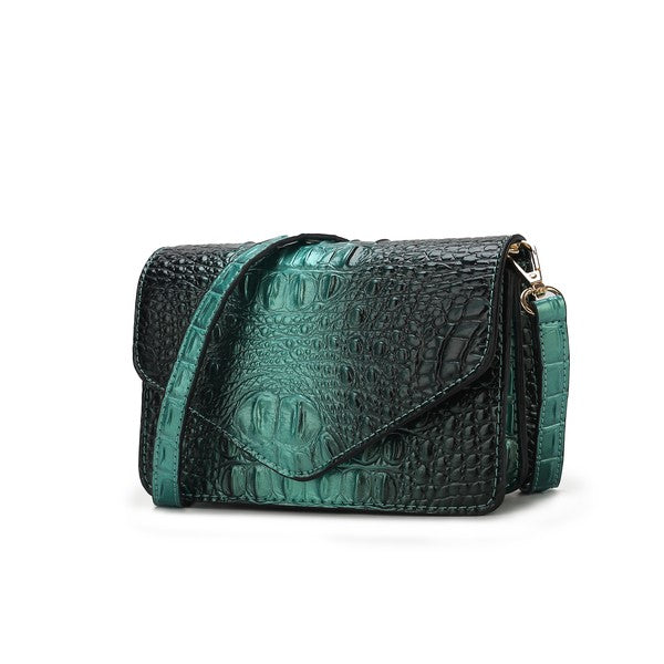 Vanta Croc-Embossed | Saddle Bag