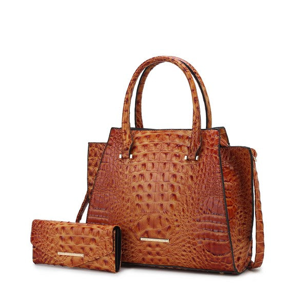 Viridiana Croc-Embossed | Tote Bag