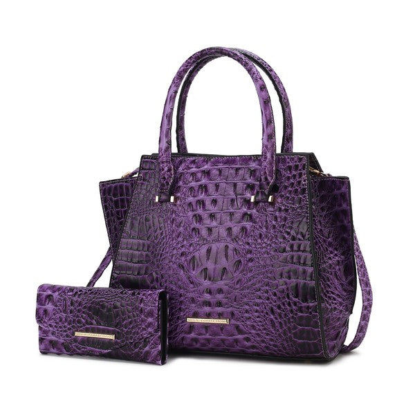 Viridiana Croc-Embossed | Tote Bag