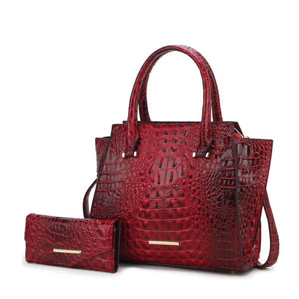 Viridiana Croc-Embossed | Tote Bag