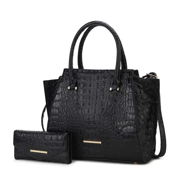 Viridiana Croc-Embossed | Tote Bag