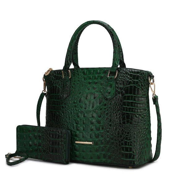 Liora Croc Embossed | Tote Set