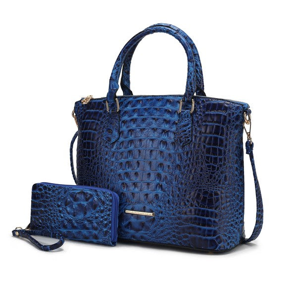 Liora Croc Embossed | Tote Set