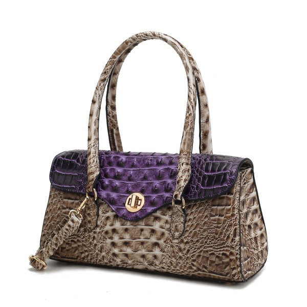Liviana Croc-Embossed | Shoulder Bag