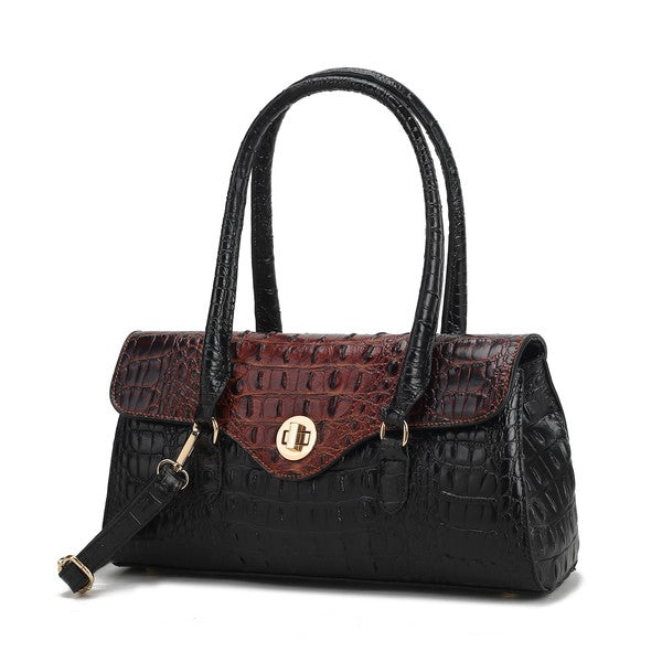 Liviana Croc-Embossed | Shoulder Bag