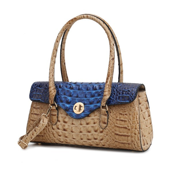 Liviana Croc-Embossed | Shoulder Bag