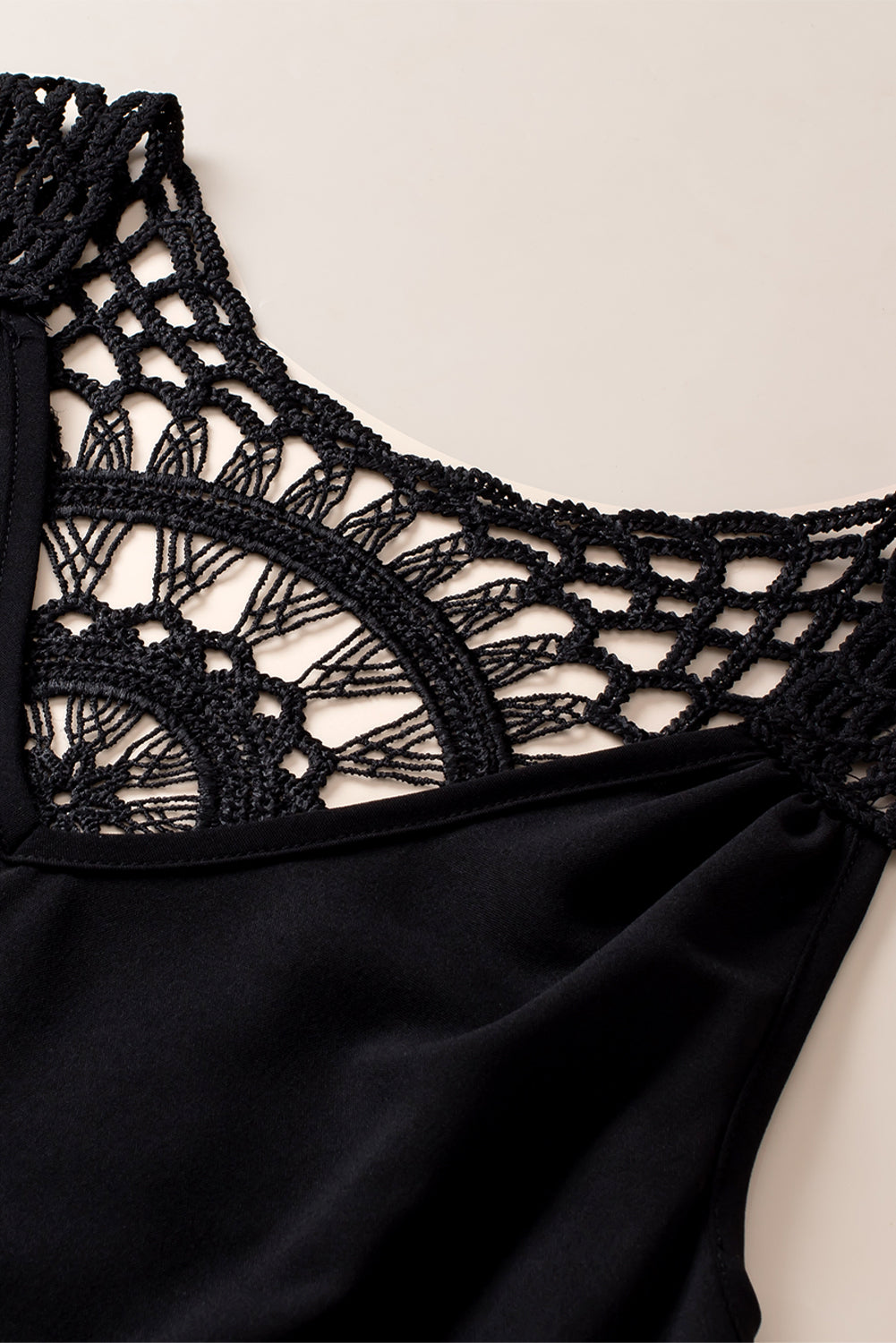 Openwork V-Neck | Tank