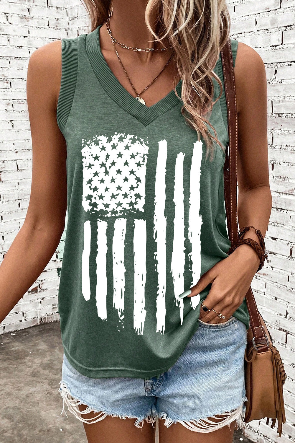 Stars N Stripes | V-Neck Tank