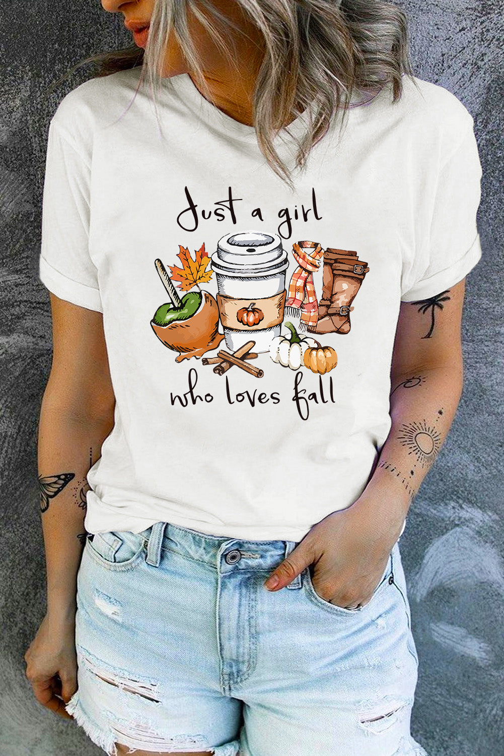 Just A Girl Who Loves Fall | Graphic Tshirt