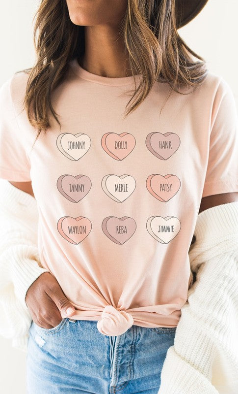 Sweet Hearts Country Singer | Graphic Tee