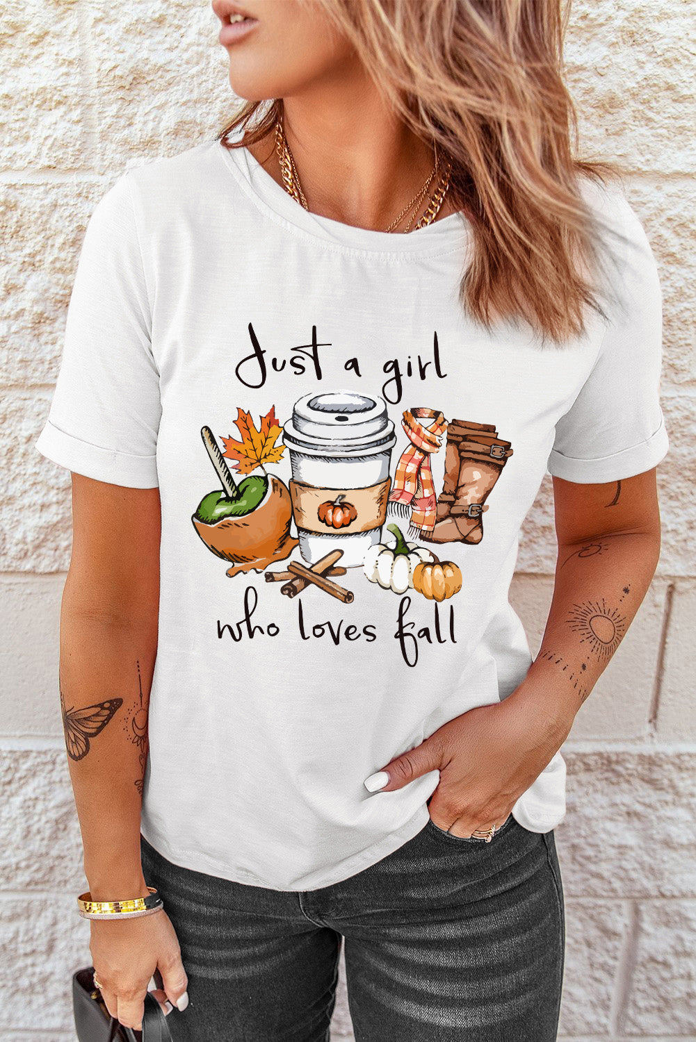Just A Girl Who Loves Fall | Graphic Tshirt