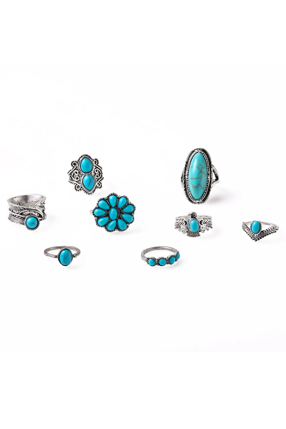 Vintage Western Turquoise | Ring Set