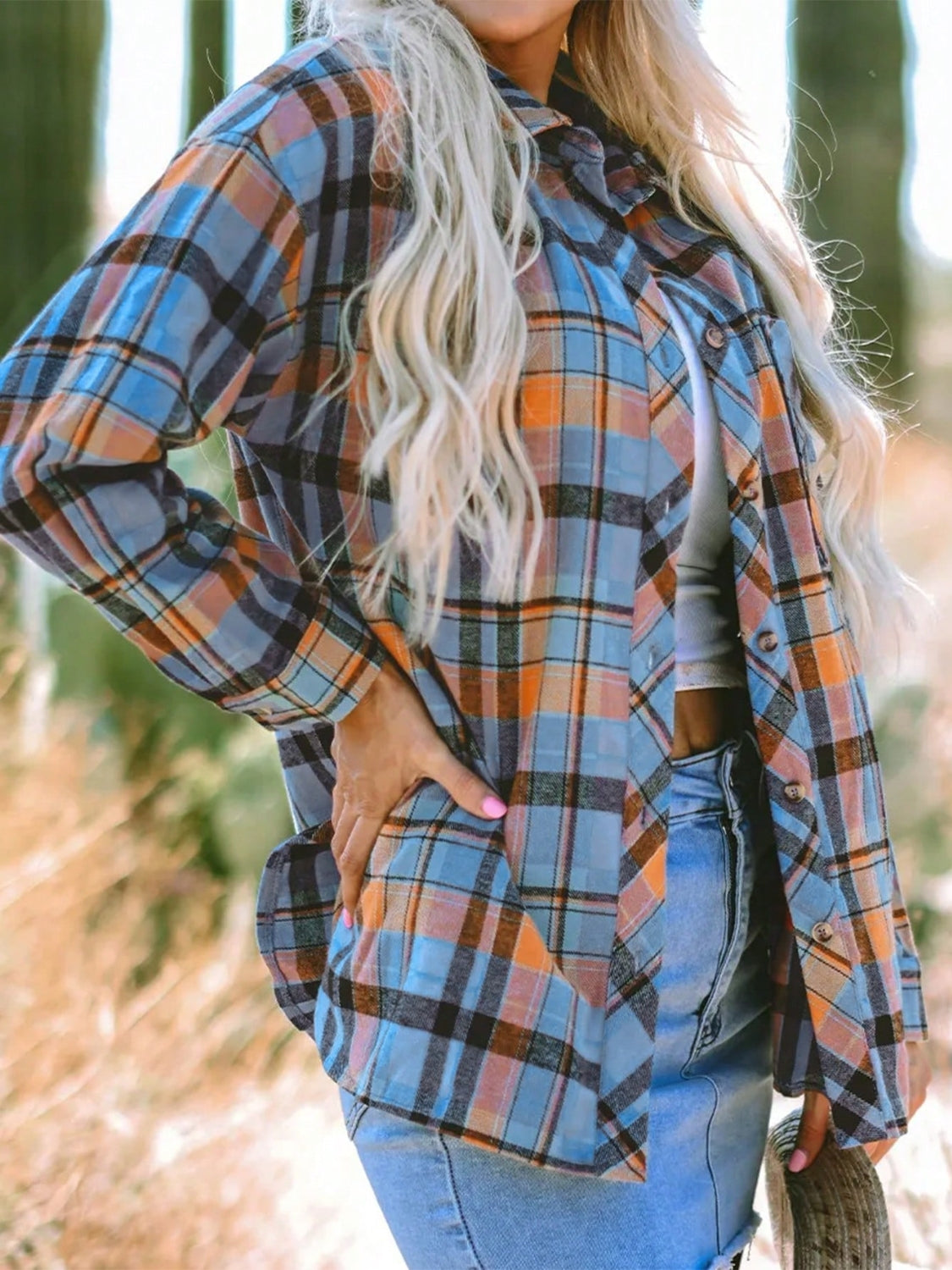 Plaid Collared Neck | Long Sleeve Shirt