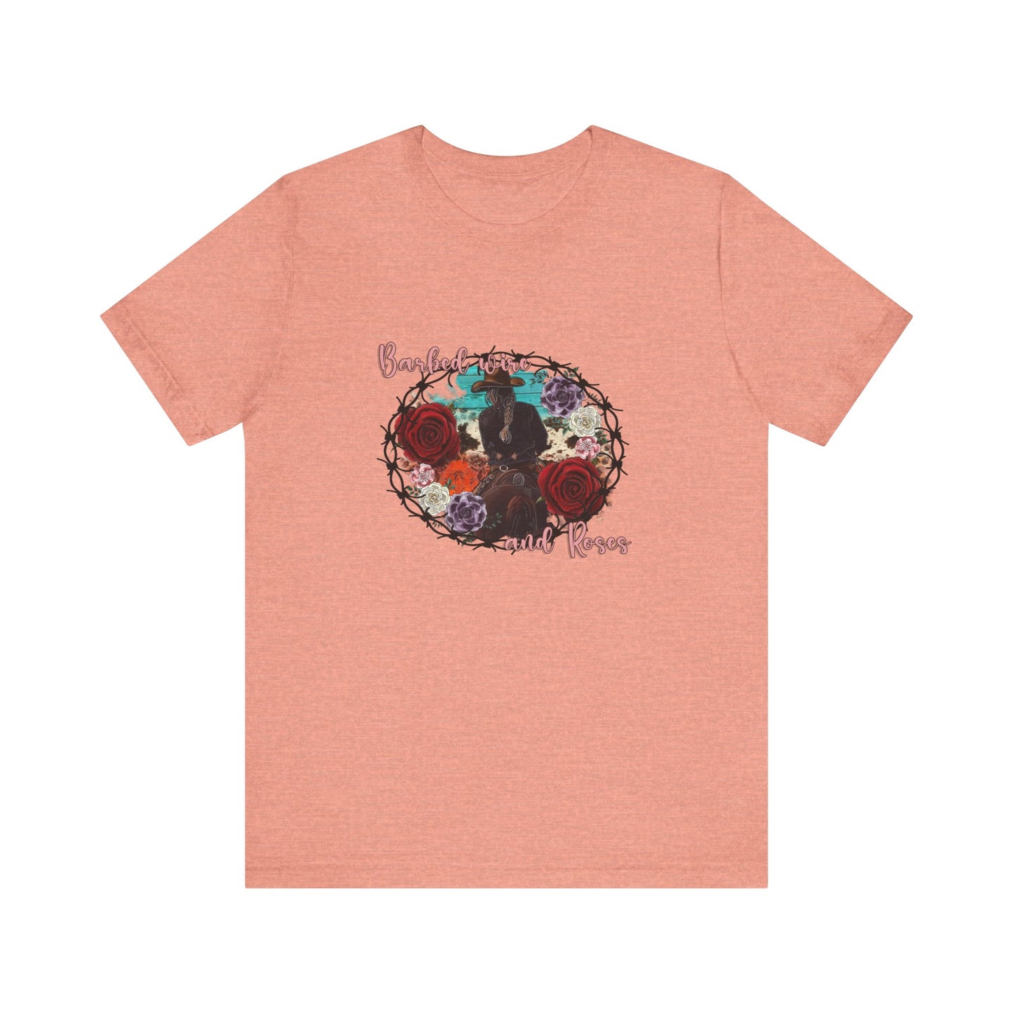 Barbed Wire And Roses | Graphic Tee
