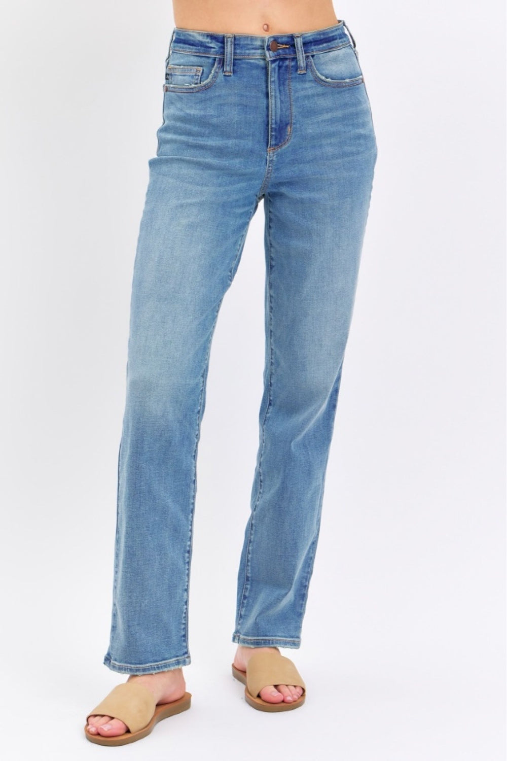Judy Blue Full Size High Waist Straight | Jeans