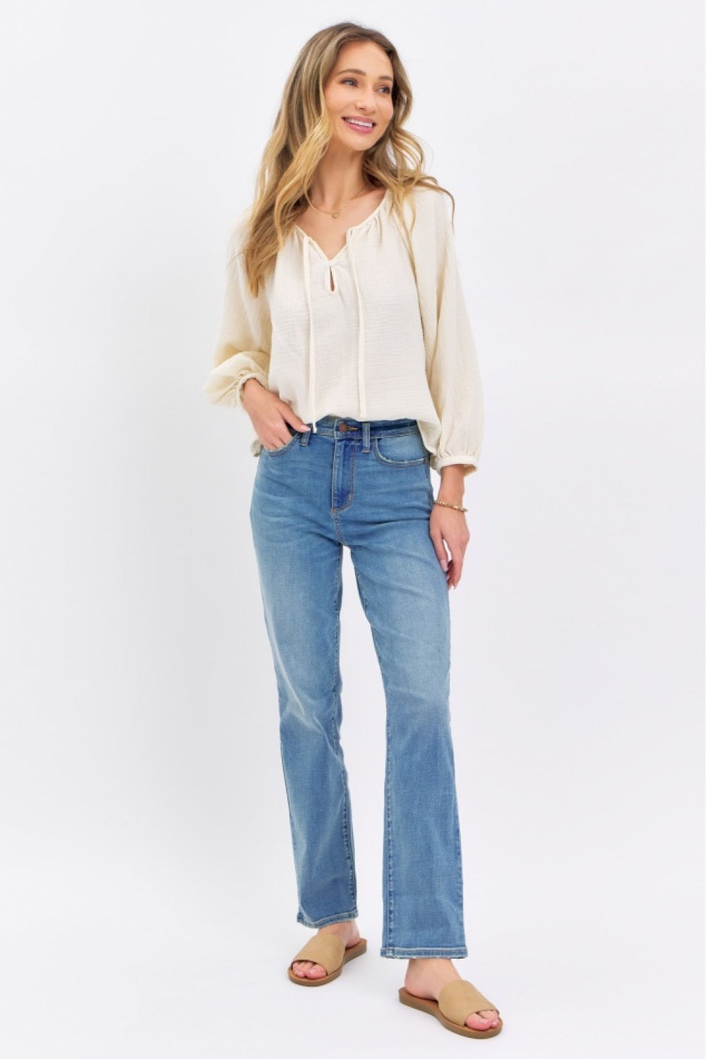 Judy Blue Full Size High Waist Straight | Jeans