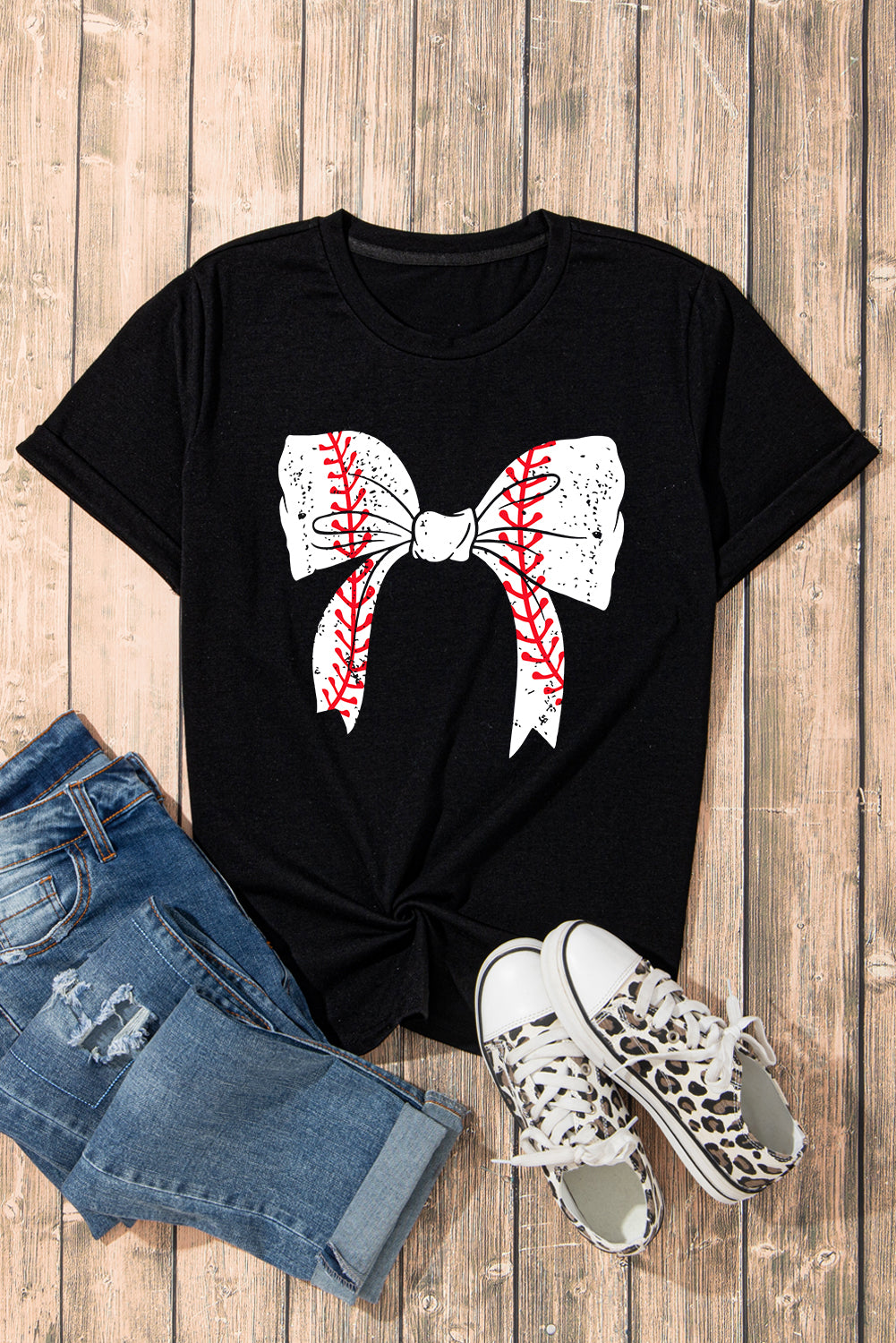 Baseball/Softball Bowknot | Graphic Tee